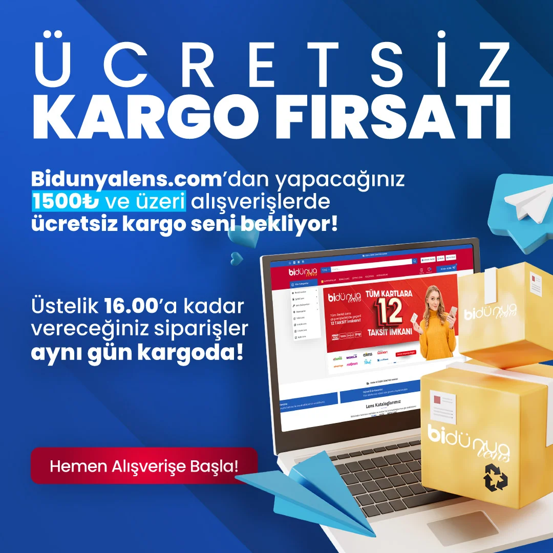 1500₺ ve ÜZERİ ÜCRETSİZ KARGO!