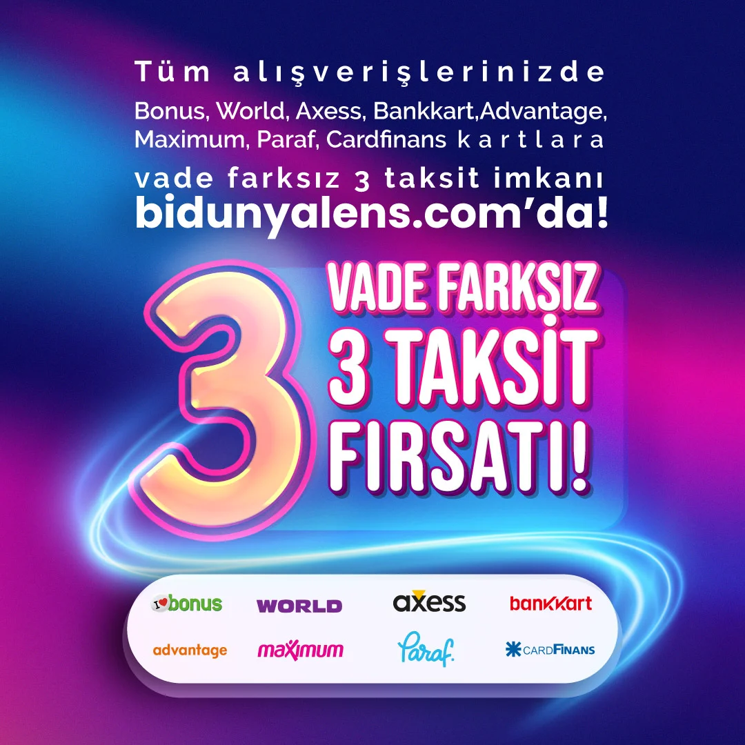 Vade Farksız 3 Taksit!
